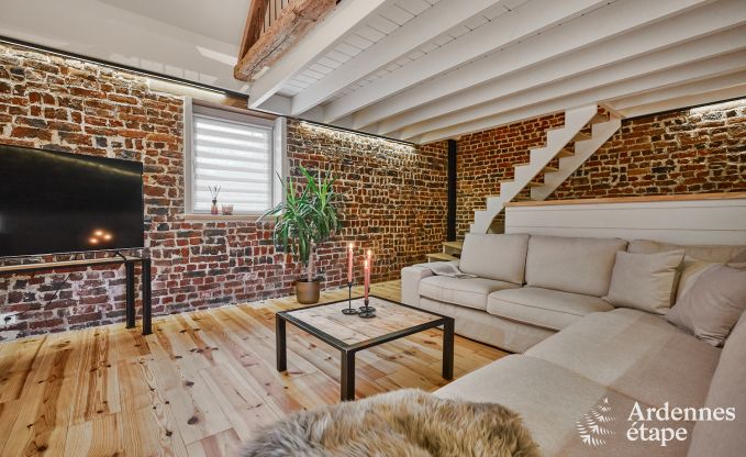 Charmant vakantiehuis voor 5 personen in Chimay: ligt aan een rivier, met terras en uitzicht, pelletkachel