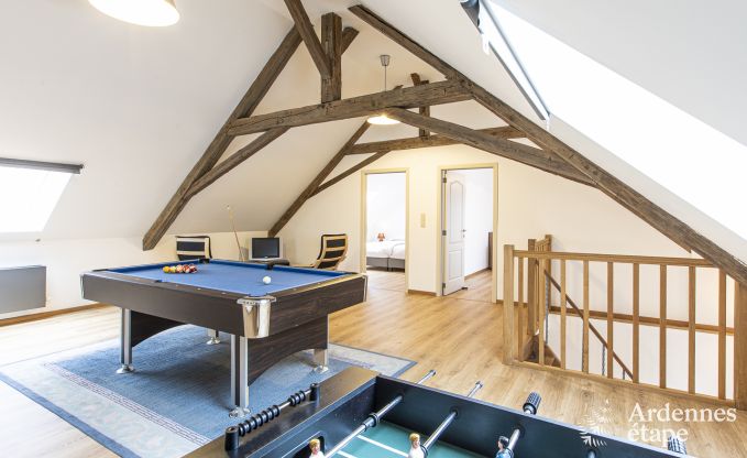 Charmante vakantiewoning in Chimay voor 12 personen met sauna, speelkamer en priv�tuin