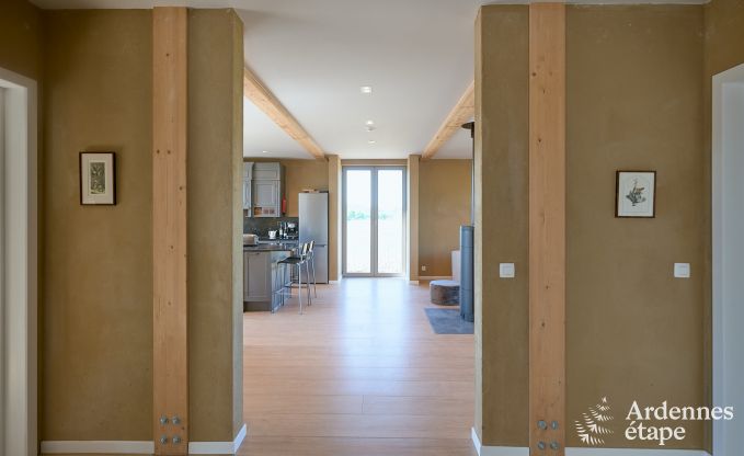 Comfortabele ecochalet voor 10 personen in Ciney met sauna en priv�tuin