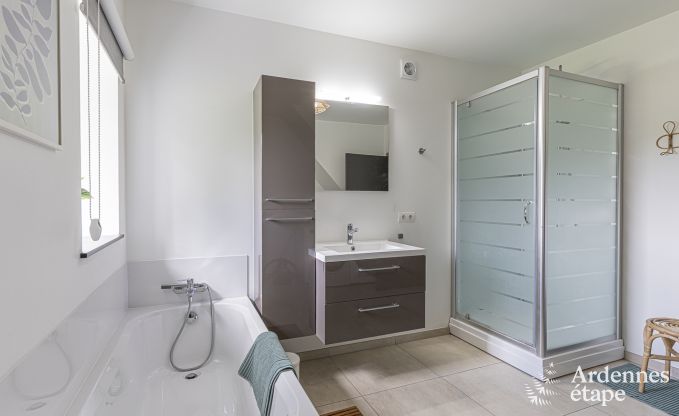 Ontspannende vakantie in de Ardennen: ruime luxe villa voor 10 personen in Ciney met sauna en tuin