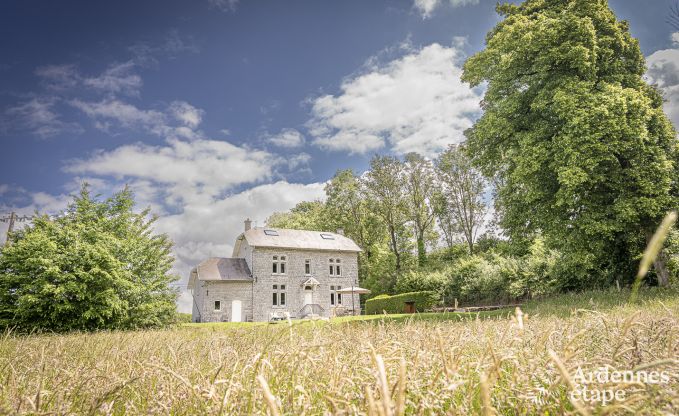 Ontspannende vakantie in de Ardennen: ruime luxe villa voor 10 personen in Ciney met sauna en tuin