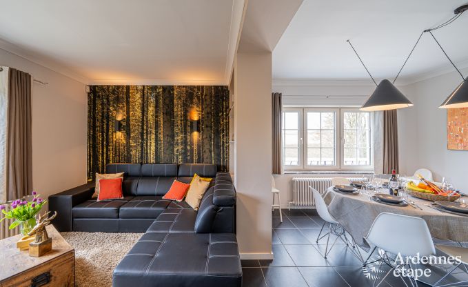 Luxe vakantiewoning in Ciney: huis voor 8 personen met binnenzwembad, sauna en privtuin