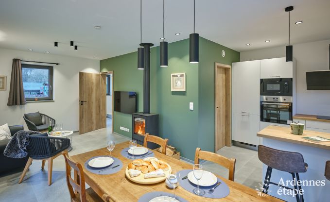 Verblijf met 20 personen in 3 vakantiehuizen op eenzelfde terrein in Coo