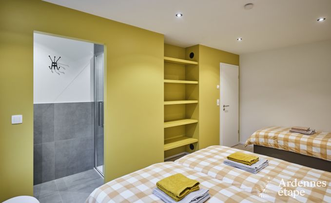 Verblijf met 20 personen in 3 vakantiehuizen op eenzelfde terrein in Coo