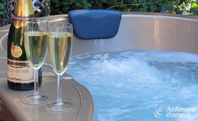 Romantische chalet Doische: handgemaakt, houtkachel, priv�tuin, geschikt voor 2 personen