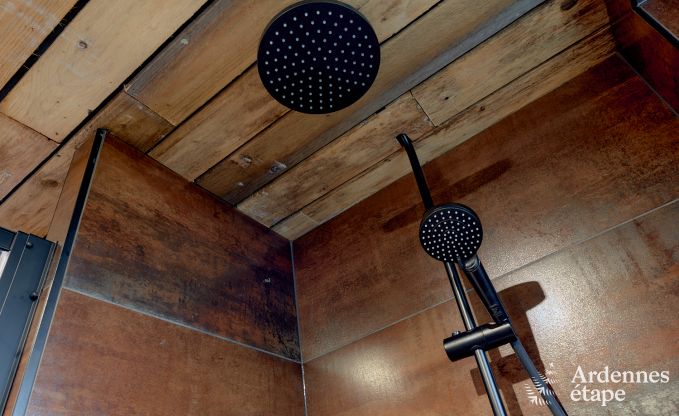 Romantische chalet Doische: handgemaakt, houtkachel, priv�tuin, geschikt voor 2 personen