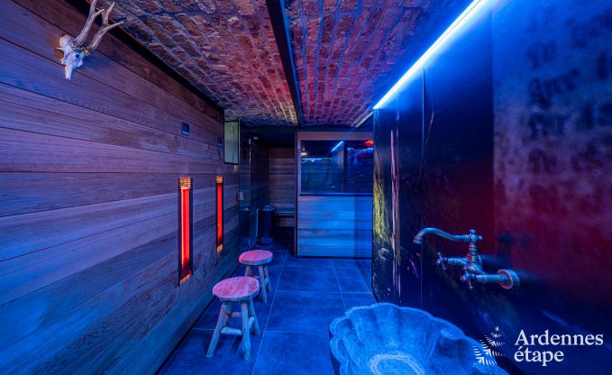 Ruime cottage in Durbuy (Heyd) voor 14 personen met 5 slaapkamers, 5 badkamers, sauna en tuin