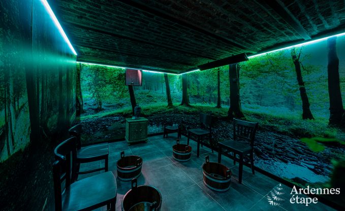 Ruime cottage in Durbuy (Heyd) voor 14 personen met 5 slaapkamers, 5 badkamers, sauna en tuin