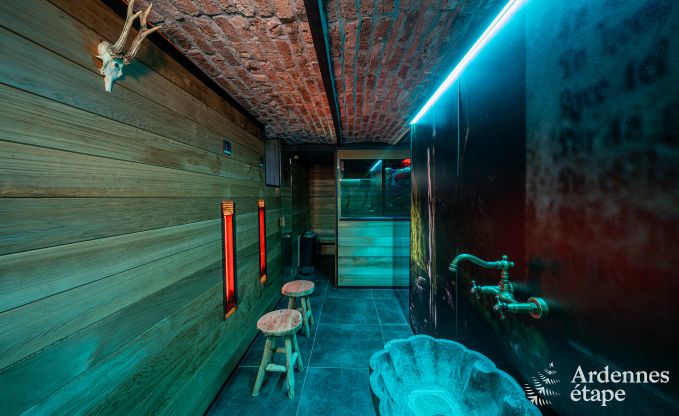 Ruime cottage in Durbuy (Heyd) voor 14 personen met 5 slaapkamers, 5 badkamers, sauna en tuin