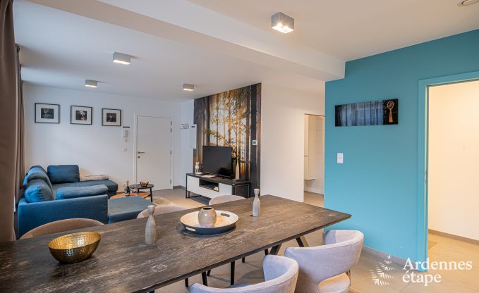 Appartement voor 4 personen in Barvaux: moderne accommodatie met sauna, tuin en babybedje