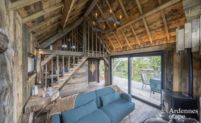 Uniek verblijf voor 2 personen in Durbuy met houtpelletkachel, barbecue en priv�tuin