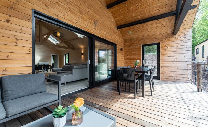 Chalet in Durbuy met sauna en kicker voor 8 personen in de Ardennen