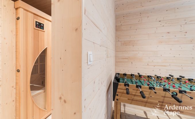 Chalet in Durbuy met sauna en kicker voor 8 personen in de Ardennen