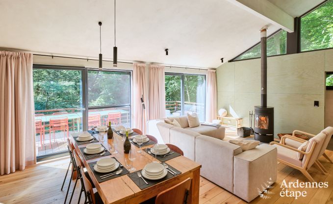 Ruime chalet voor 8 personen met sauna in de bossen rond Durbuy
