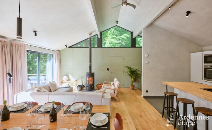 Ruime chalet voor 8 personen met sauna in de bossen rond Durbuy