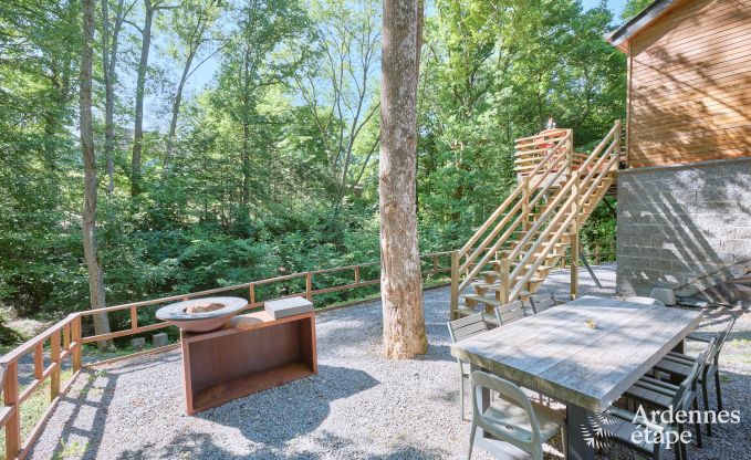 Ruime chalet voor 8 personen met sauna in de bossen rond Durbuy