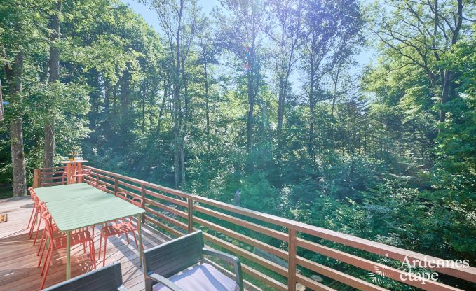Ruime chalet voor 8 personen met sauna in de bossen rond Durbuy