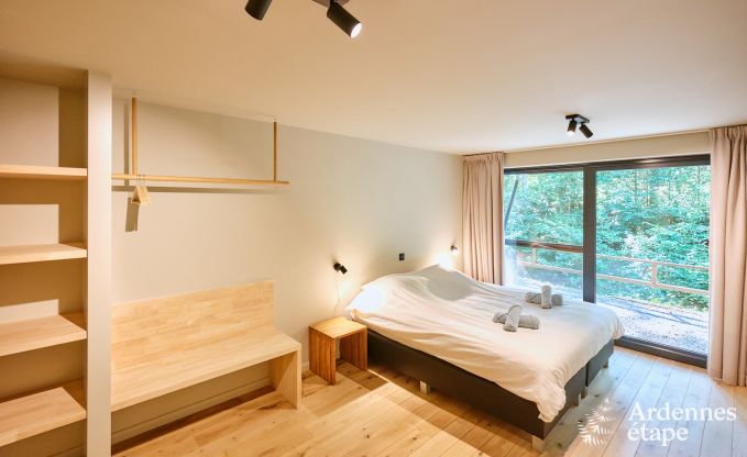 Ruime chalet voor 8 personen met sauna in de bossen rond Durbuy