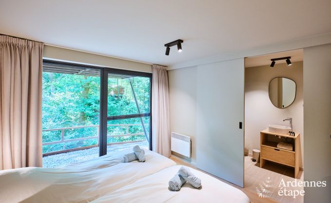 Ruime chalet voor 8 personen met sauna in de bossen rond Durbuy