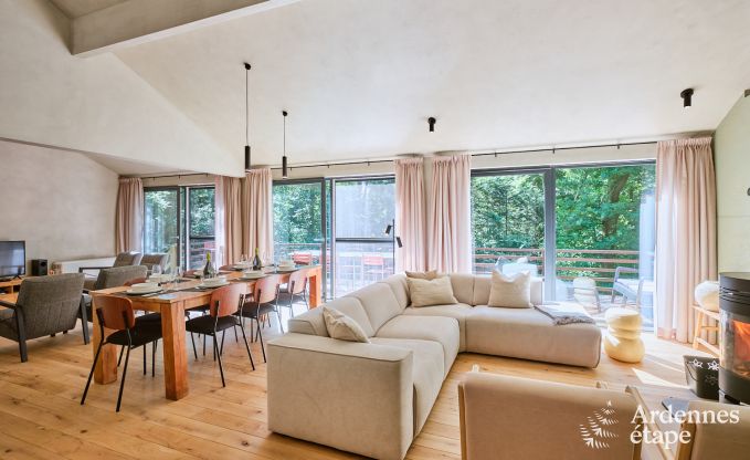 Ruime chalet voor 8 personen met sauna in de bossen rond Durbuy
