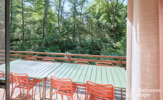 Ruime chalet voor 8 personen met sauna in de bossen rond Durbuy