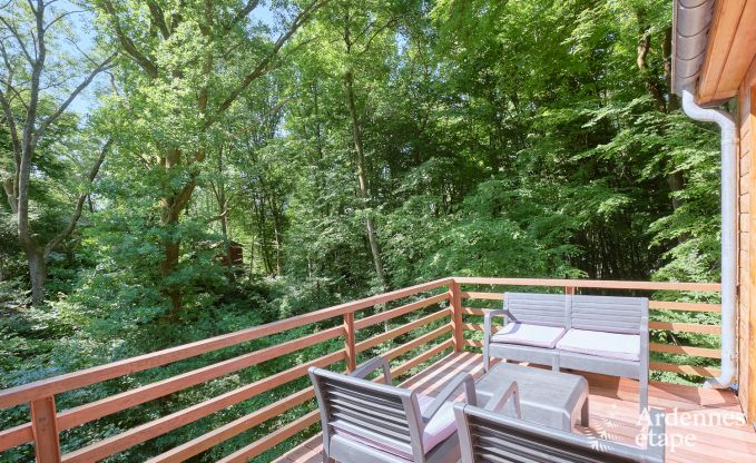 Ruime chalet voor 8 personen met sauna in de bossen rond Durbuy