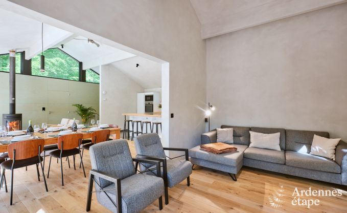 Ruime chalet voor 8 personen met sauna in de bossen rond Durbuy