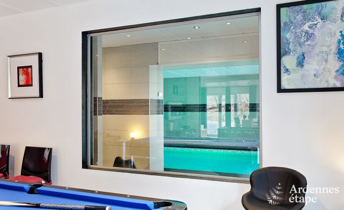 Luxe villa in Durbuy voor 9 personen met binnenzwembad en hammam in de Ardennen
