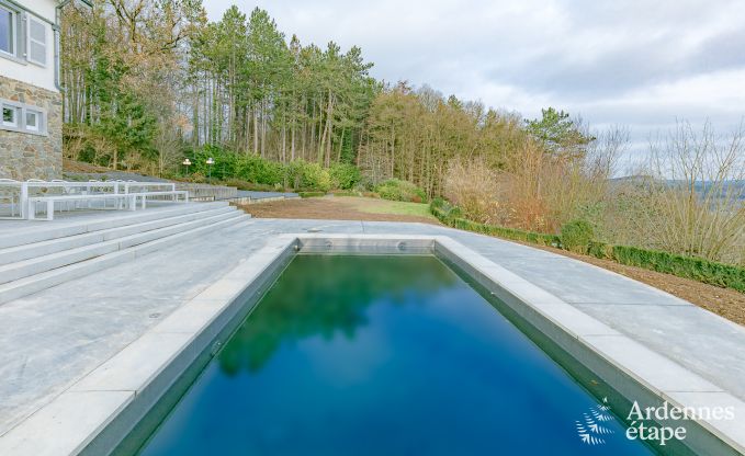 Luxe villa met zwembad in Durbuy voor 14 in de Ardennen
