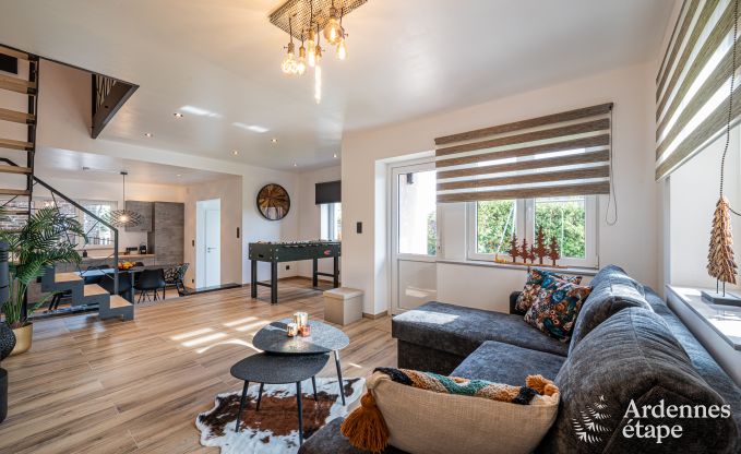 Vakantiewoning in Durbuy voor 5 personen met 3 slaapkamers, houtpelletkachel, outdoor jacuzzi, priv�terras en speeltoestellen