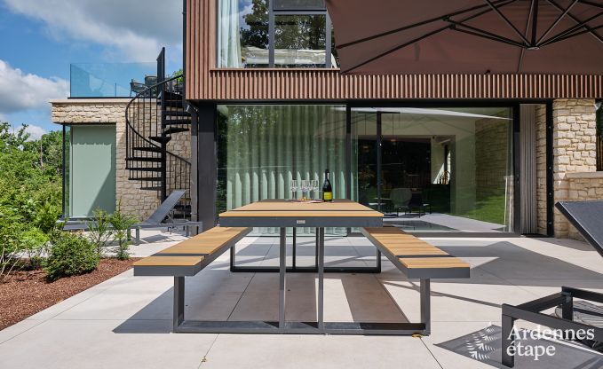 Luxe vakantiewoning Durbuy voor 9 personen met sauna en petanquebaan