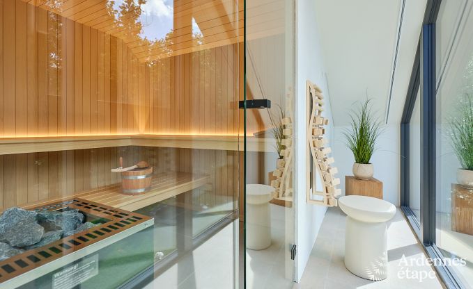Luxe vakantiewoning Durbuy voor 9 personen met sauna en petanquebaan