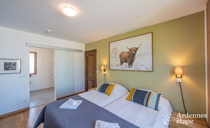 Chalet in Durbuy voor 12 personen met jacuzzi, sauna, houtkachel en zwembad