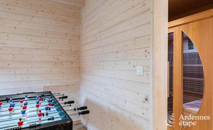 Chalet in Durbuy met sauna en kicker voor 8 personen in de Ardennen