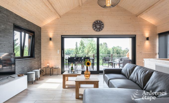 Chalet in Durbuy met sauna en kicker voor 8 personen in de Ardennen