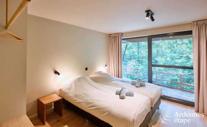 Ruime chalet voor 8 personen met sauna in de bossen rond Durbuy