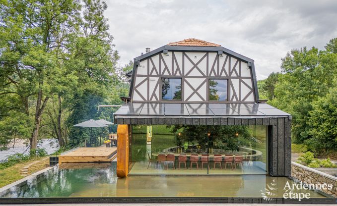 Uitzonderlijke vakantiewoning in Esneux voor 18 personen met 6 slaapkamers, infinity pool en buitenjaccuzi