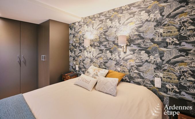 Charmante chalet voor 2 personen in Ferrires met houtkachel, tuin en
privterras aan het water