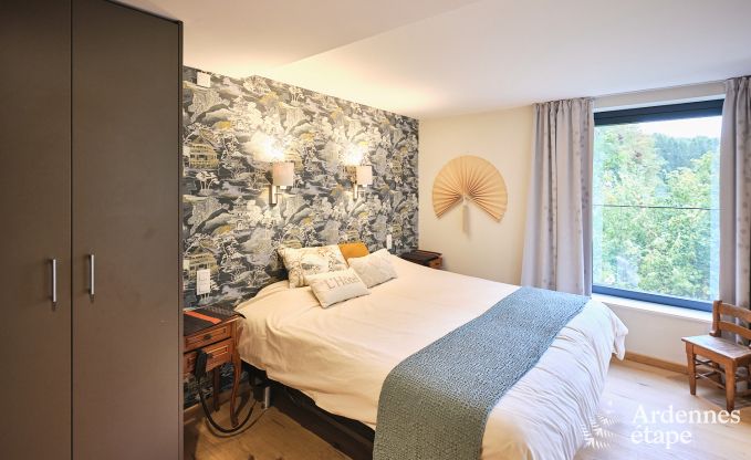 Charmante chalet voor 2 personen in Ferrires met houtkachel, tuin en
privterras aan het water