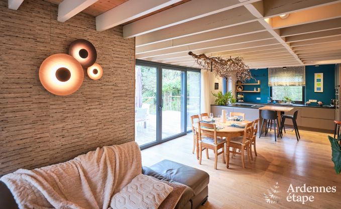 Charmante chalet voor 2 personen in Ferrires met houtkachel, tuin en
privterras aan het water