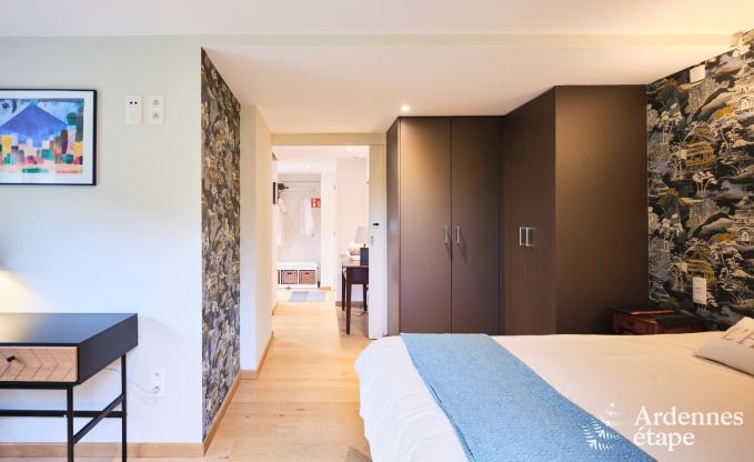 Charmante chalet voor 2 personen in Ferrires met houtkachel, tuin en
privterras aan het water