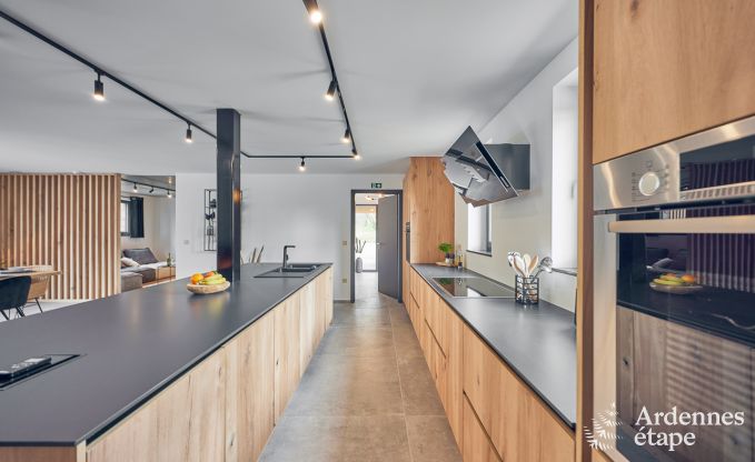 Luxe villa in Ferri�res Ardennen, 15 personen, 7 slaapkamers, spa, verwarmd zwembad, priv� tuin, aangepaste voorzieningen