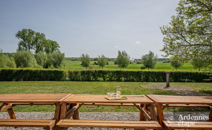 Kasteel in Froidchapelle voor 19 personen met 5 tweepersoonskamers met eigen badkamer
