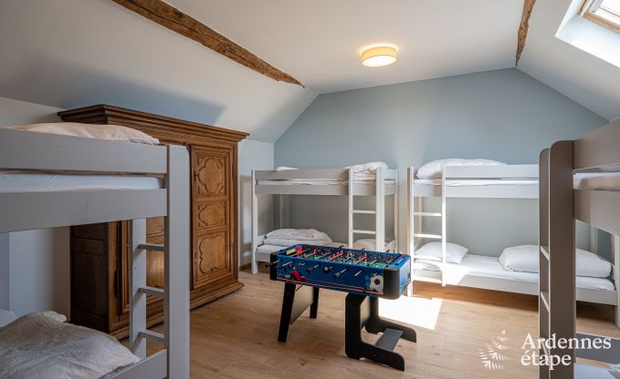 Kasteel in Froidchapelle voor 19 personen met 5 tweepersoonskamers met eigen badkamer