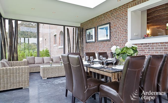 Luxe vakantiehuis in Froidthier voor 10 gasten met zwembad, wellness en 5 slaapkamers nabij Aubel
