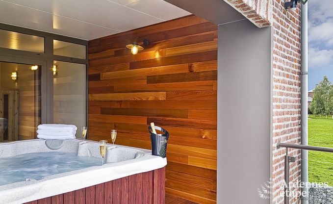 Luxe vakantiehuis in Froidthier voor 10 gasten met zwembad, wellness en 5 slaapkamers nabij Aubel
