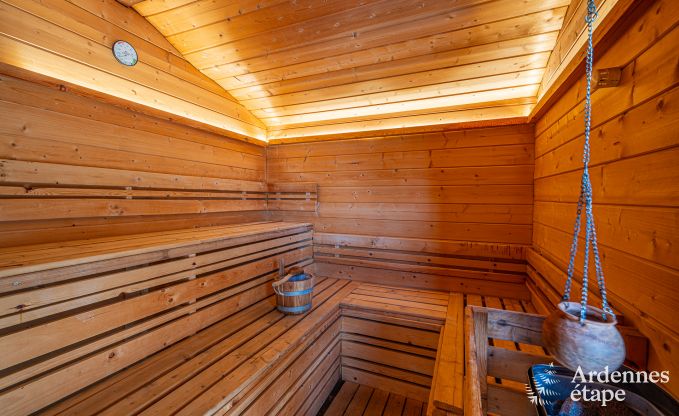 Vakantiehuis voor gezinnen in Gouvy met zwembad, sauna en uitzicht in de Ardennen