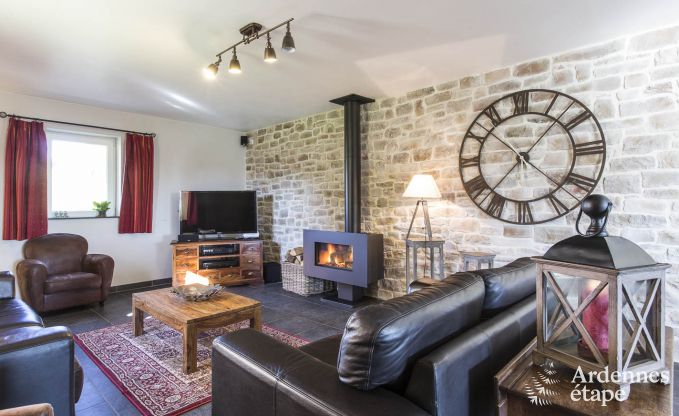 Vakantiehuis voor gezinnen in Gouvy met zwembad, sauna en uitzicht in de Ardennen