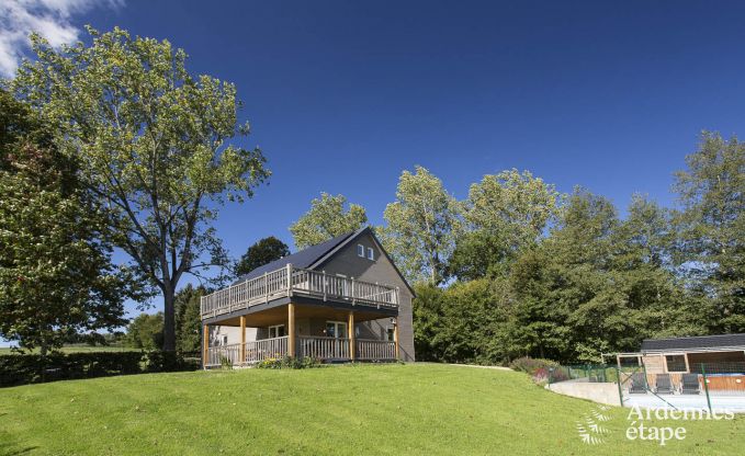 Vakantiehuis voor gezinnen in Gouvy met zwembad, sauna en uitzicht in de Ardennen