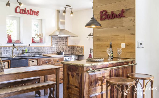 Vakantiehuis voor gezinnen in Gouvy met zwembad, sauna en uitzicht in de Ardennen